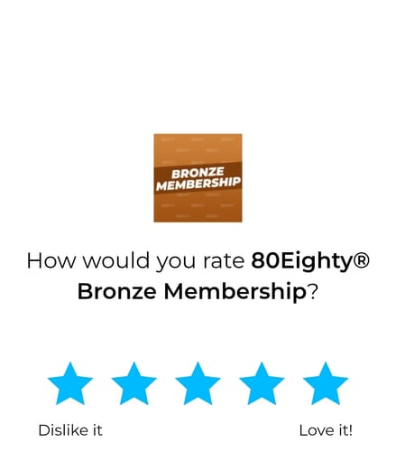 Customer photo review of 80Eighty® Bronze Membership