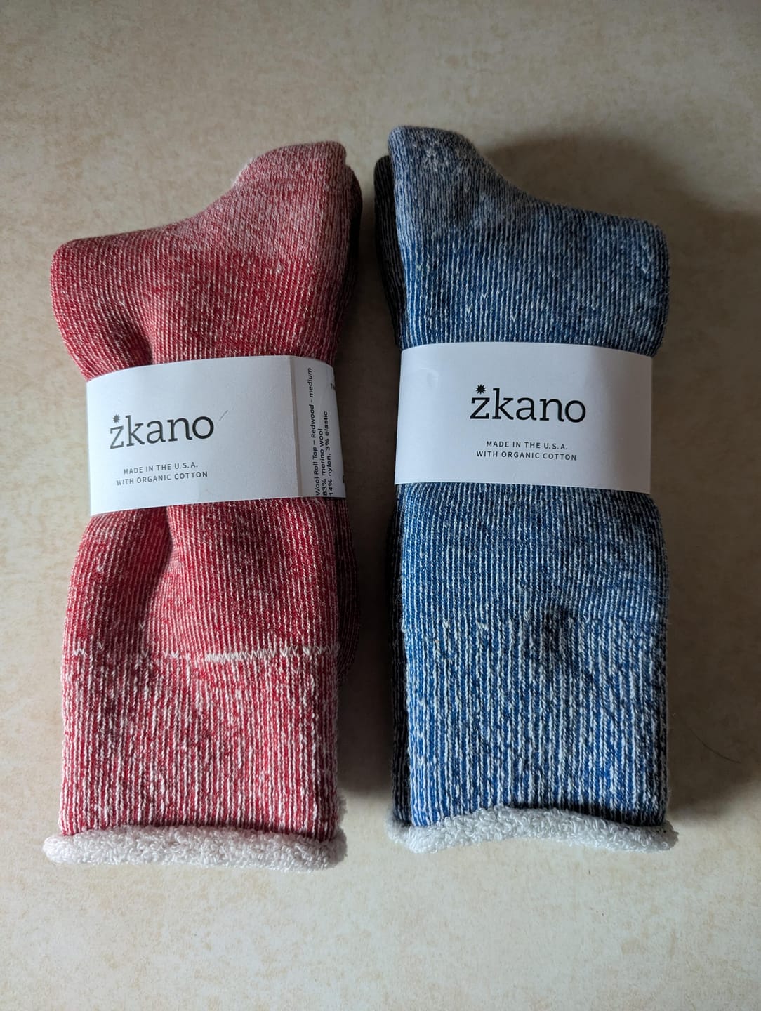 Customer photo review of Wmns. Full Cushion Merino Wool Roll Top - Redwood