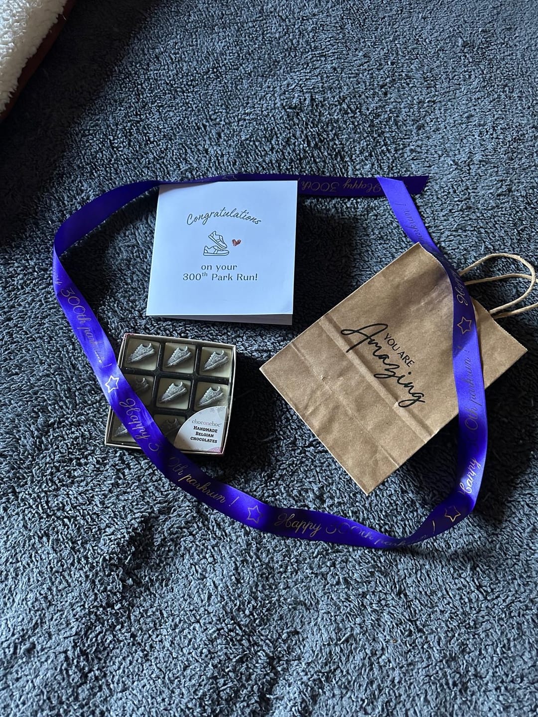 Customer photo review of Chocolate Trainers