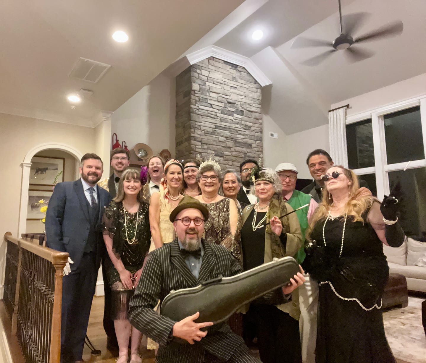 Customer photo review of Replay-able 1920s Murder Mystery Dinner Party Game for Up to 20 Adults - Host Your Own Dinner Party Game Night - 1920s Speakeasy Gatsby Theme - 1920s Fancy Dress Dinner Party(V2)