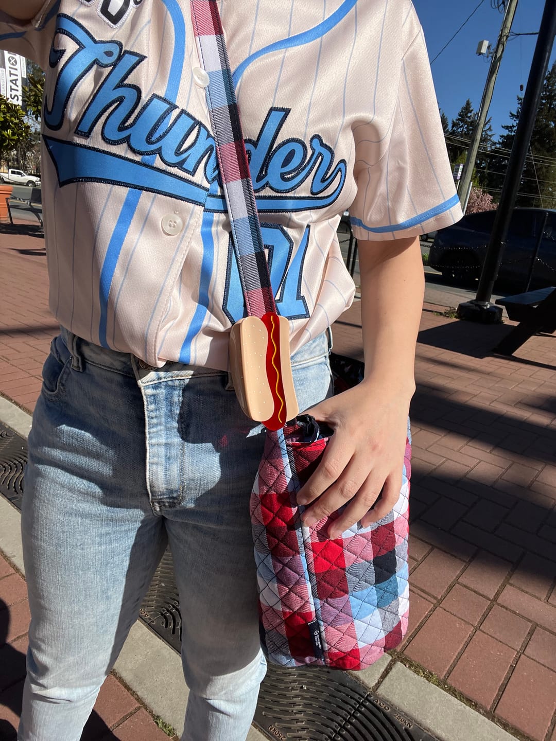 Customer photo review of Large Hot Dog Hair Claw Clip