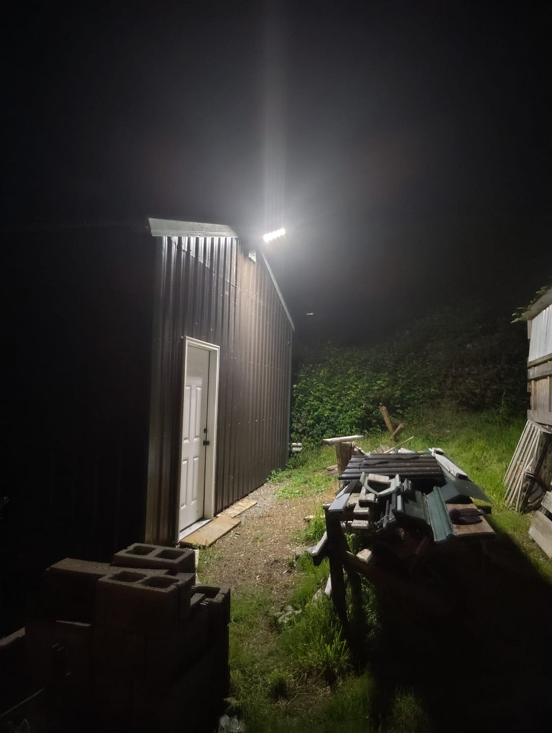 Customer photo review of 60W 90W Solar Outdoor Dusk to Dawn Lights with Remote Control