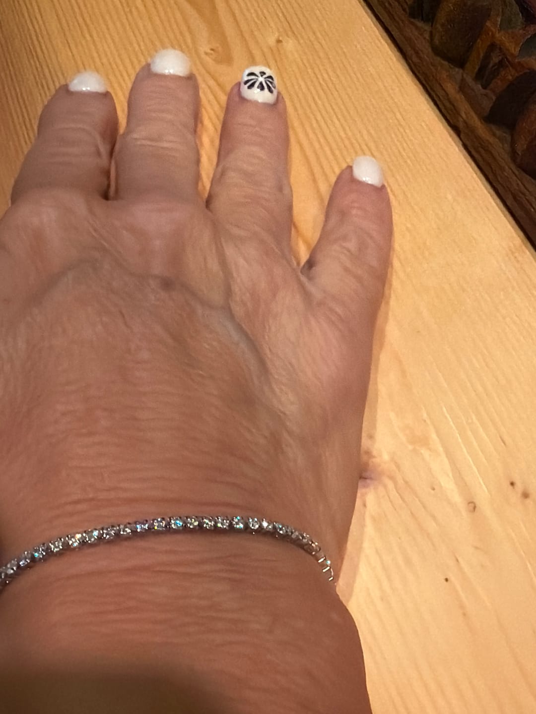 Customer photo review of Minimal Tennis Bracelet