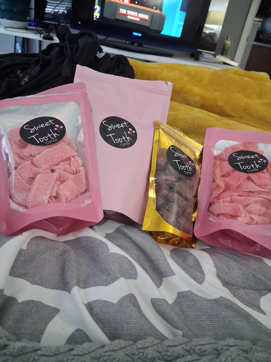 Customer photo review of Just Enough - Pink Lemonade Sour Belts