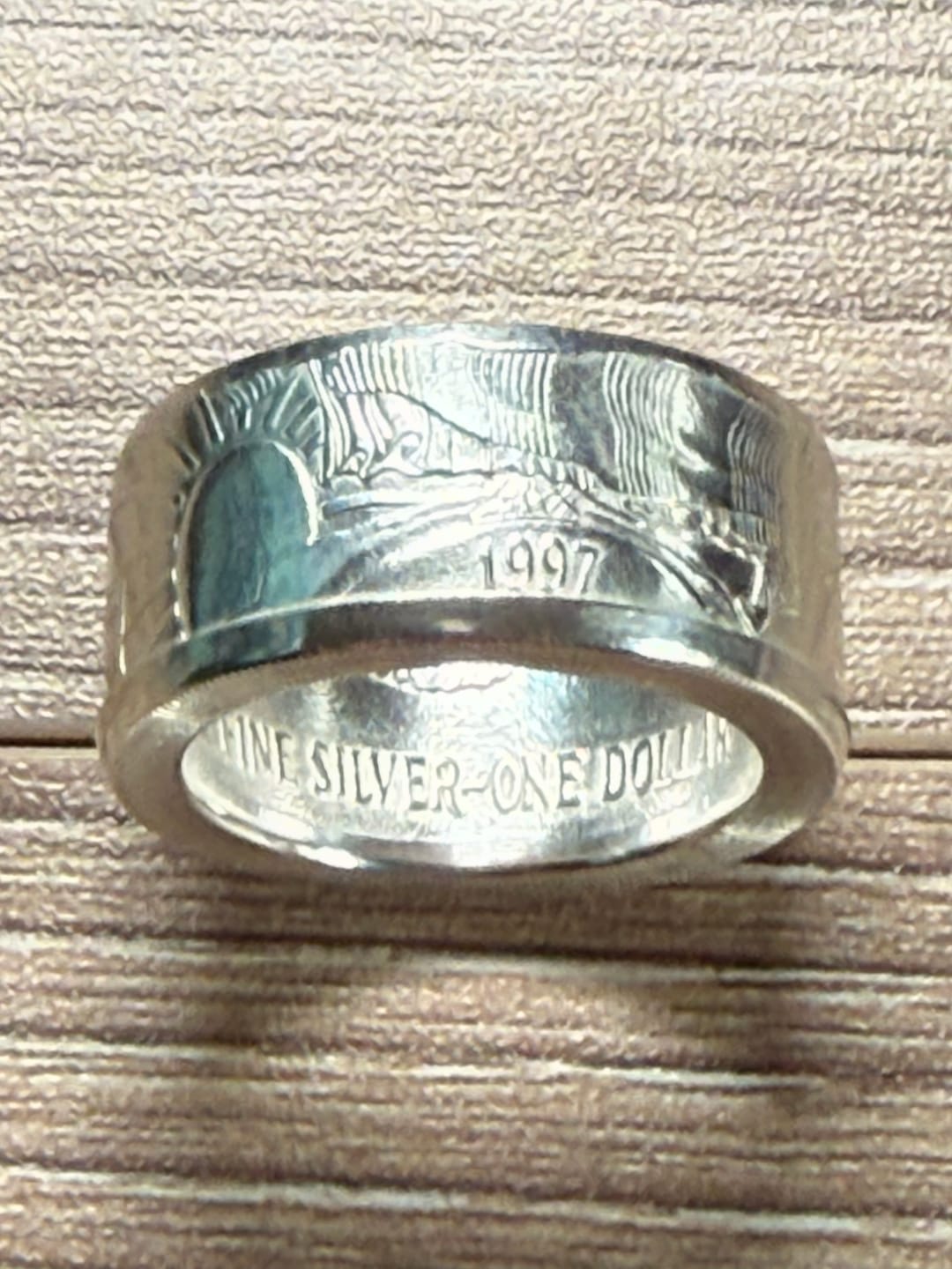 Customer photo review of American Silver Eagle Coin Ring