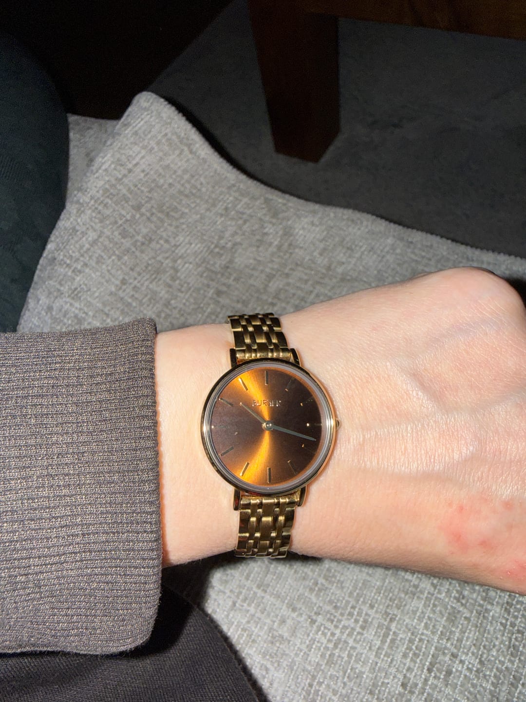Customer photo review of Ruby Petite Gold Brown
