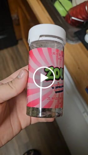 Customer video review of 10CT BLUE RASPBERRY LEMONADE COATED PRE-ROLLS