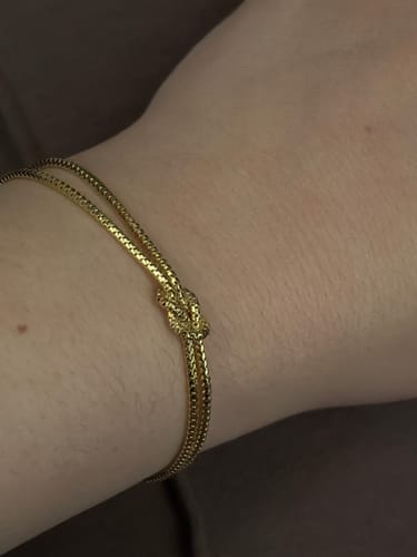 Customer photo review of Bracciale Nodo Ami in Argento 925
