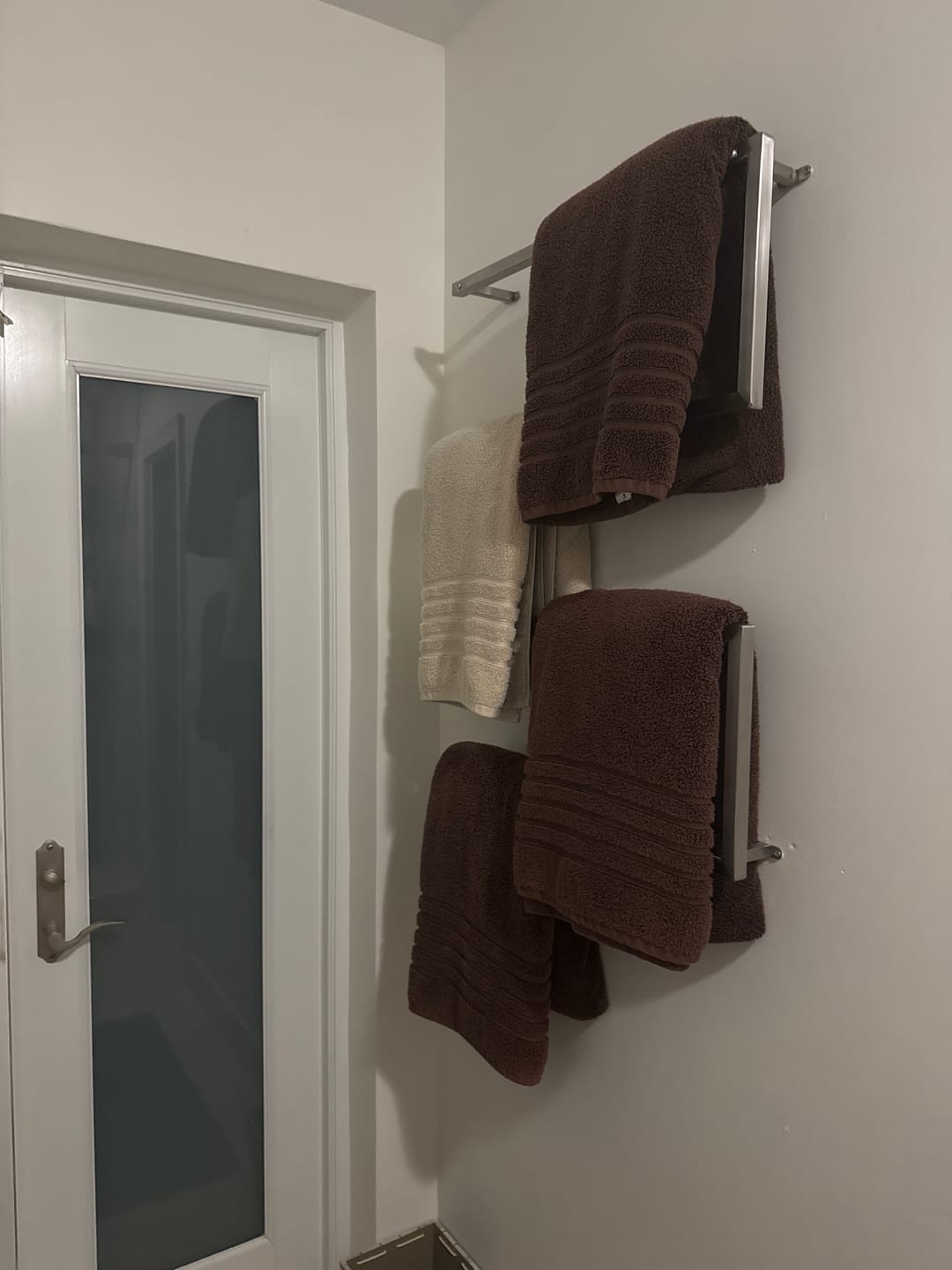 Customer photo review of Wall Mounted Towel Holder for Bathroom