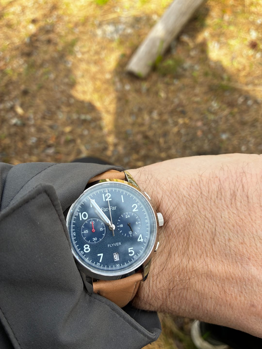 Customer photo review of Far-Far Flyver Kronograf – Blå