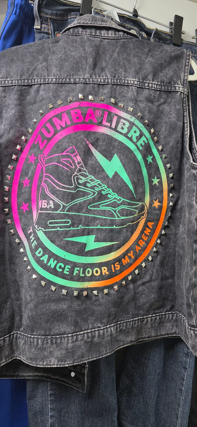 Customer photo review of Zumba Libre Denim Vest