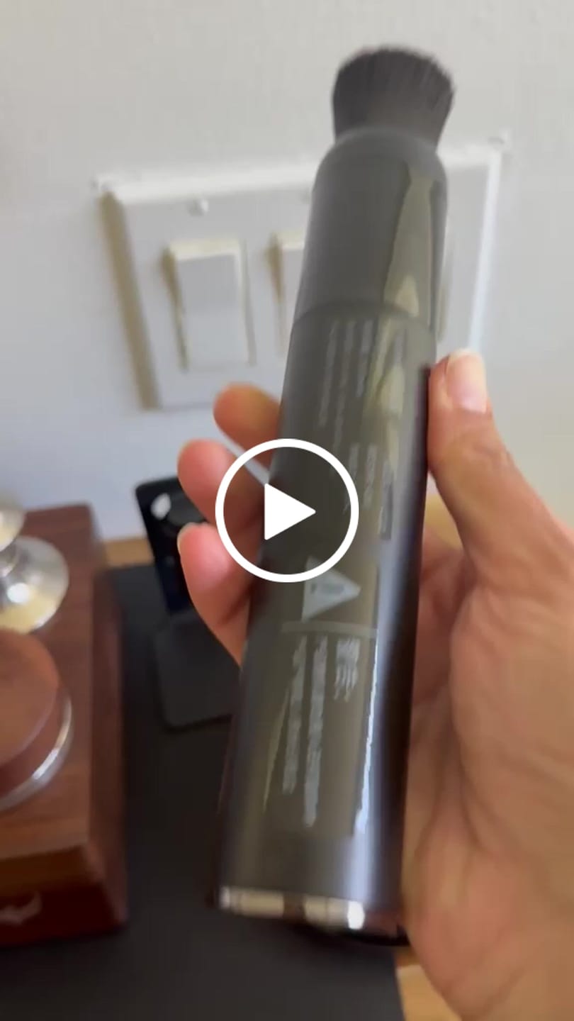 Customer video review of The Barista Air Wand™ | Precision 2-in-1 Grinder Vacuum & Blower