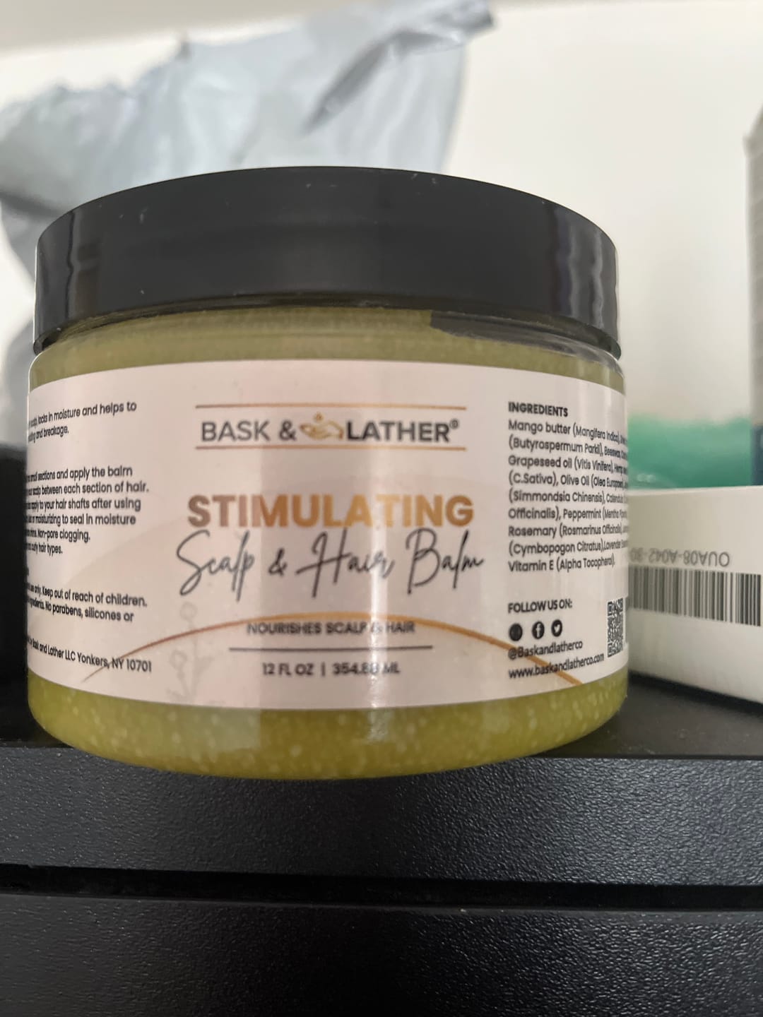 Customer photo review of XL BALM- Stimulating Scalp and Hair Balm