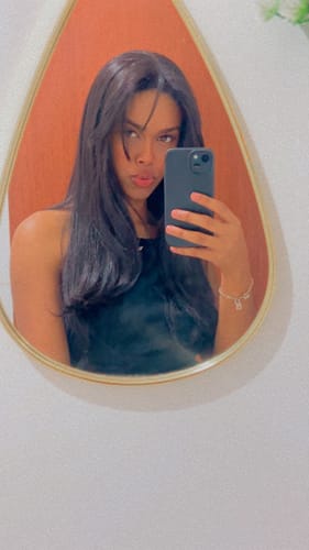 Customer photo review of Lace Front HD Valentina Castanho Escuro 65cm - Repartição Livre 13x4