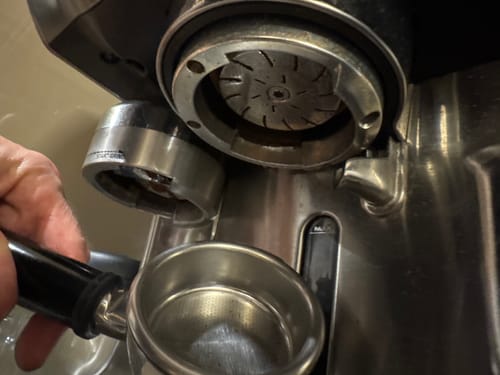 Customer photo review of High Diffusion Espresso Shower Screen - Breville