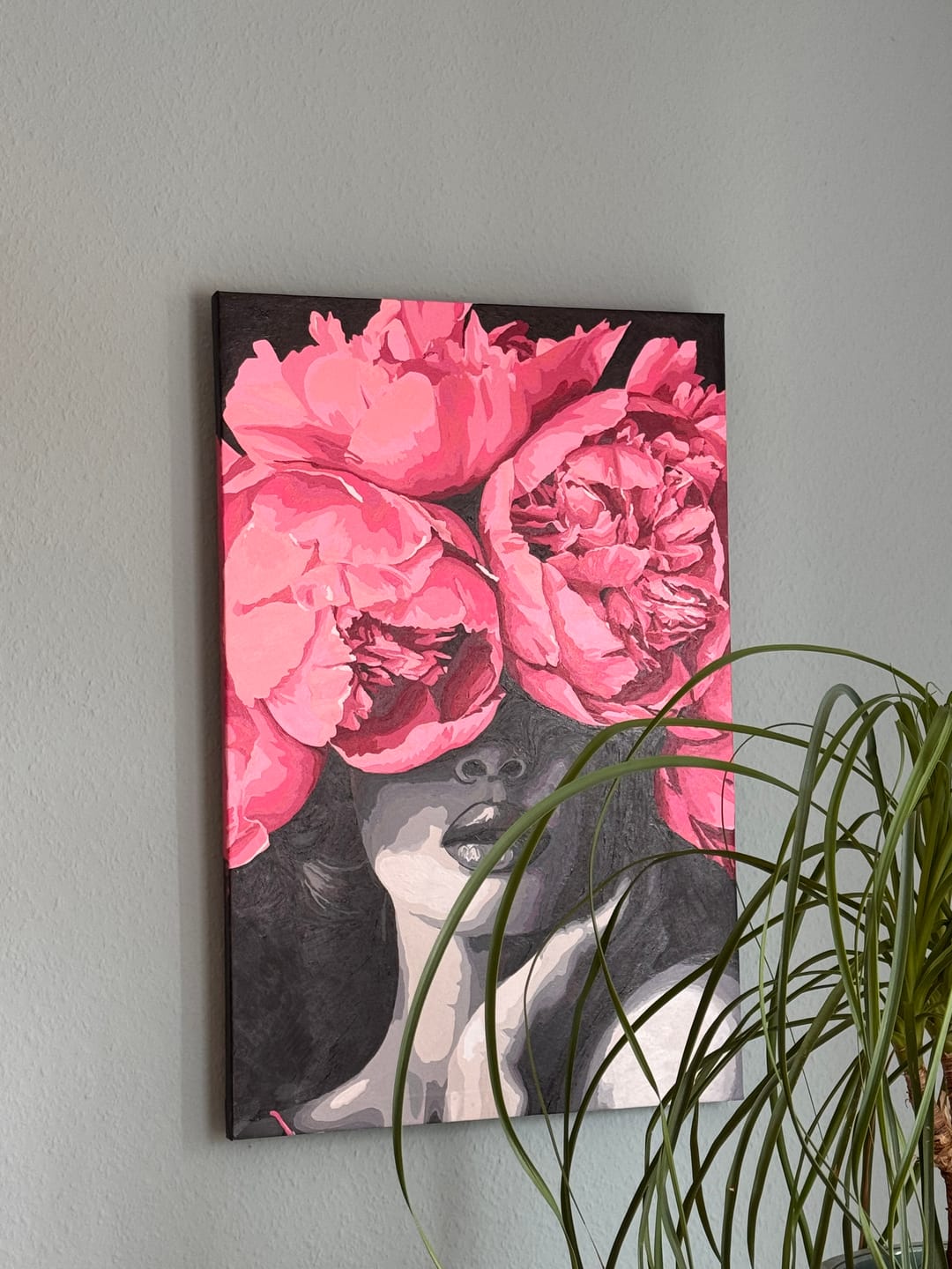Customer photo review of Malen nach Zahlen - Noir Woman - Premium Painting