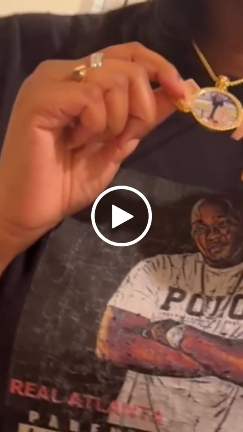 Customer video review of Diamond Studded Angel Wing Photo Necklace