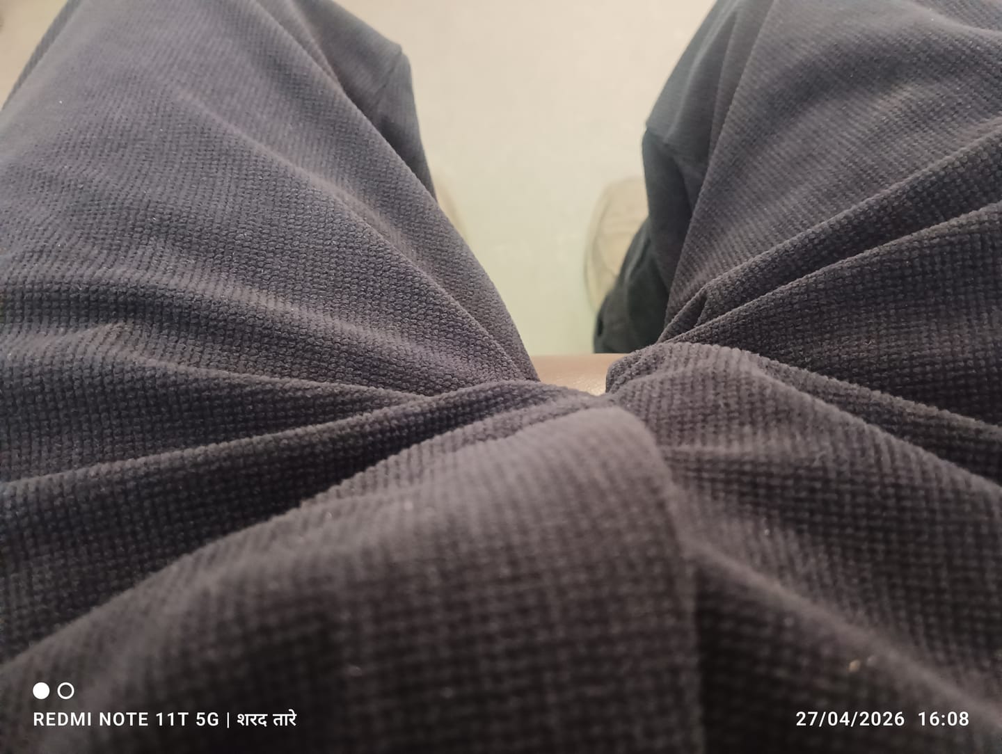 Customer photo review of Navy Textured - Corduroy Pant