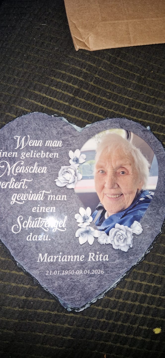 Customer photo review of Schutzengel - Individuelles Schieferherz