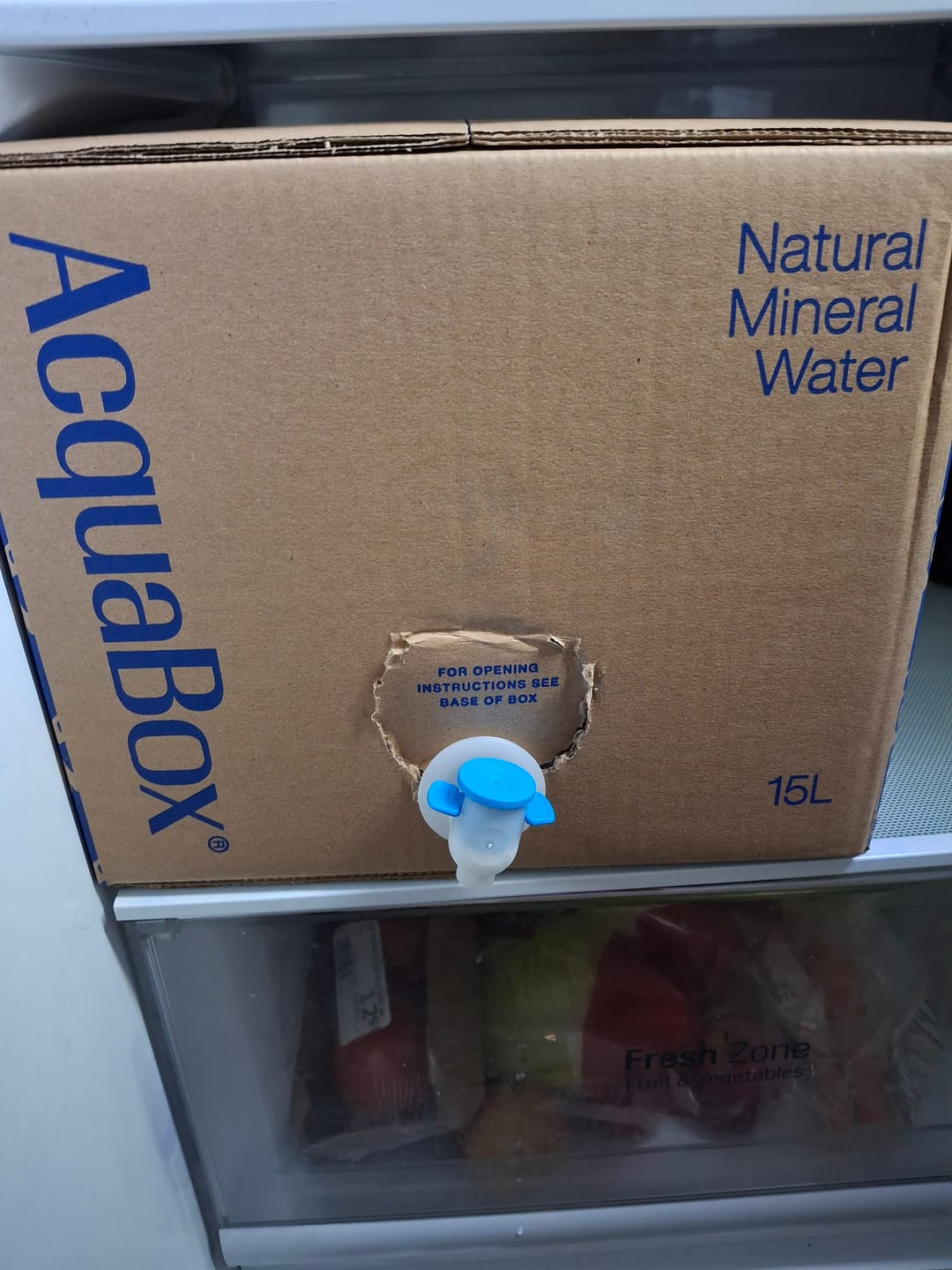 Customer photo review of AcquaBox 15L - Still Mineral Water (on tap Bag-in-Box)
