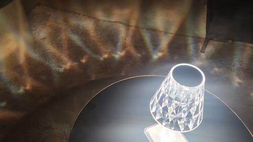 Customer photo review of Sparkling Touch Lamp Shade