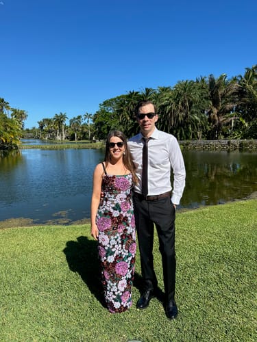 Customer photo review of Dahlia Sequin Gown by Bronx and Banco