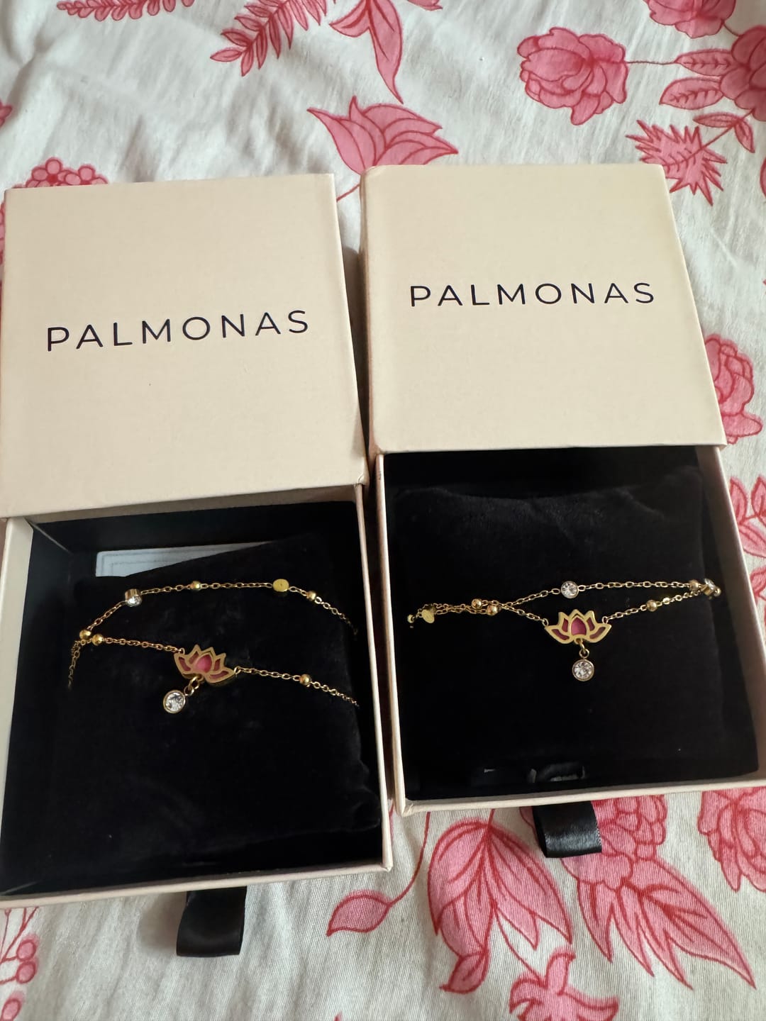Customer photo review of Water Lily Anklet