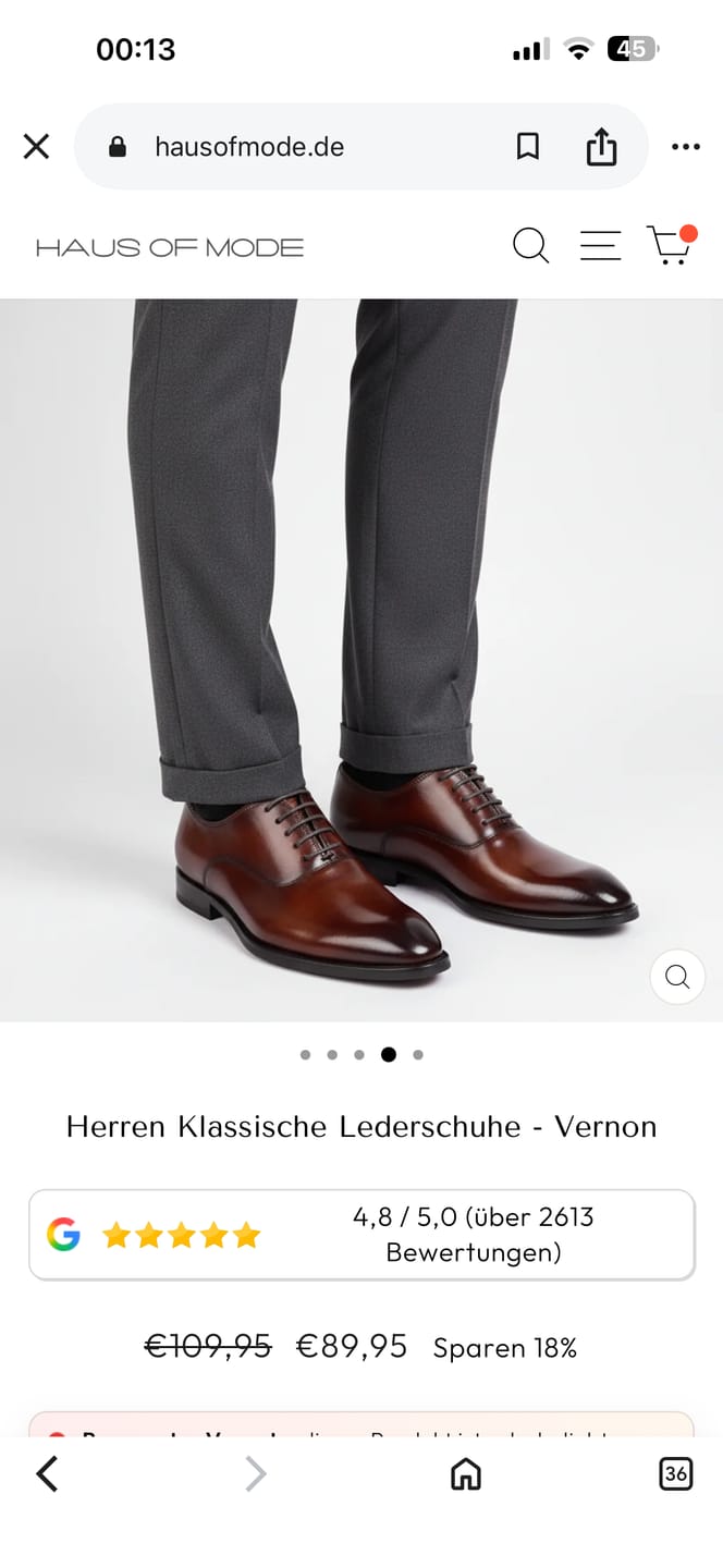 Customer photo review of Herren Klassische Lederschuhe - Vernon