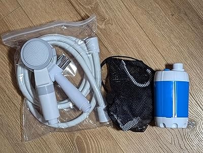 Customer photo review of Portiva™ – Doccia portatile a pressione