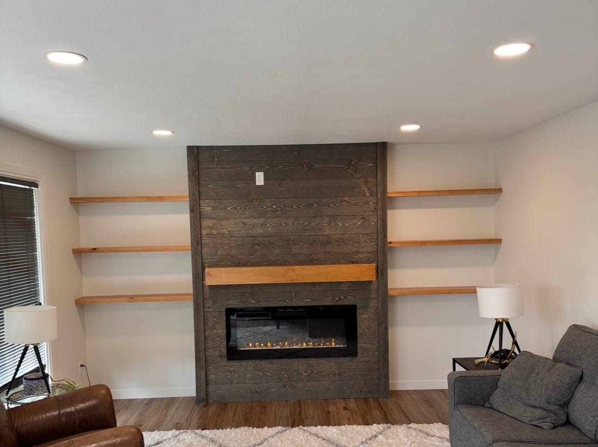 Customer photo review of Rustic Mantels
