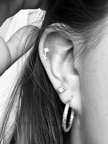 Customer photo review of Rose Earring
