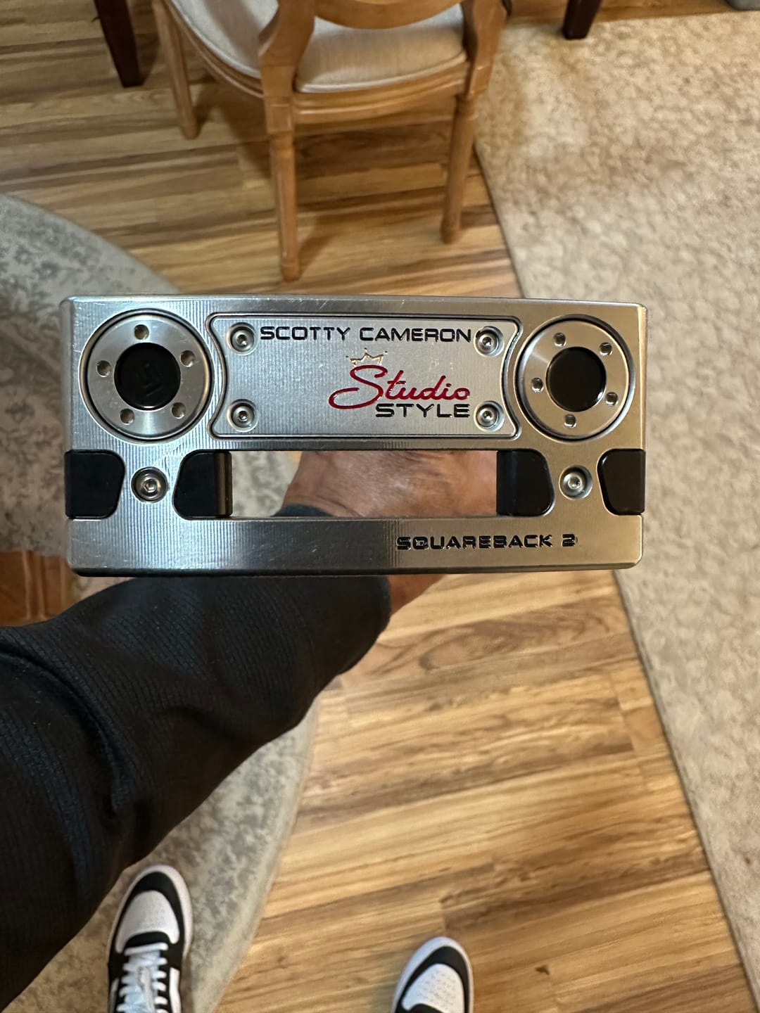 Customer photo review of Scotty Cameron Compatible Black/Satin Large Thread Putter Weights