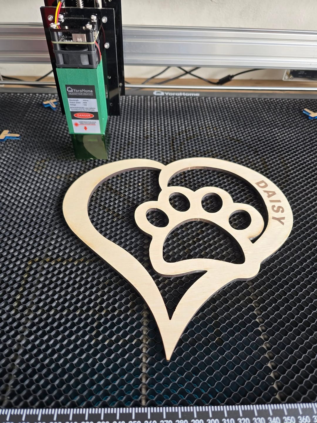 Customer photo review of YoraHome® Laser Engraving Cutting Machine 6550