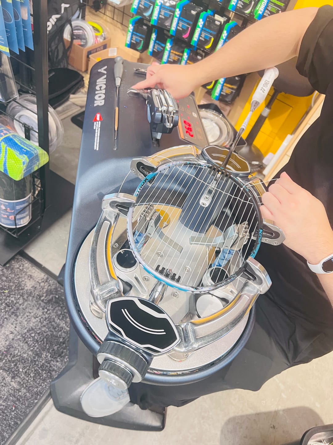 Customer photo review of Yonex ASTROX 88D PRO Unstrung Badminton Racket [Black/Silver]