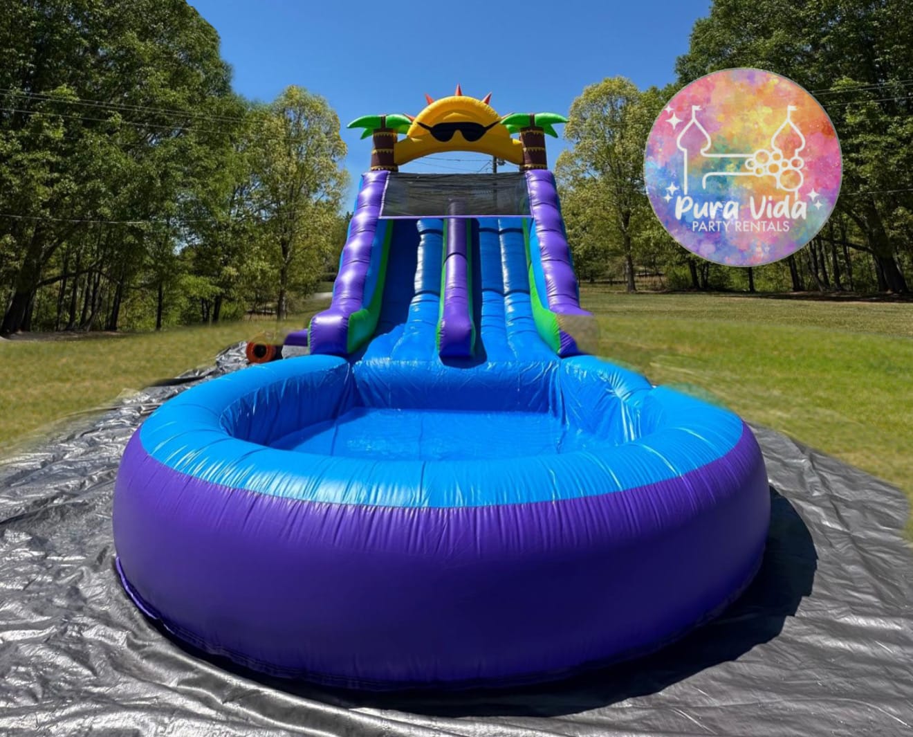 Customer photo review of 26FT Premium PVC Commercial Inflatable Water Slide with Pool