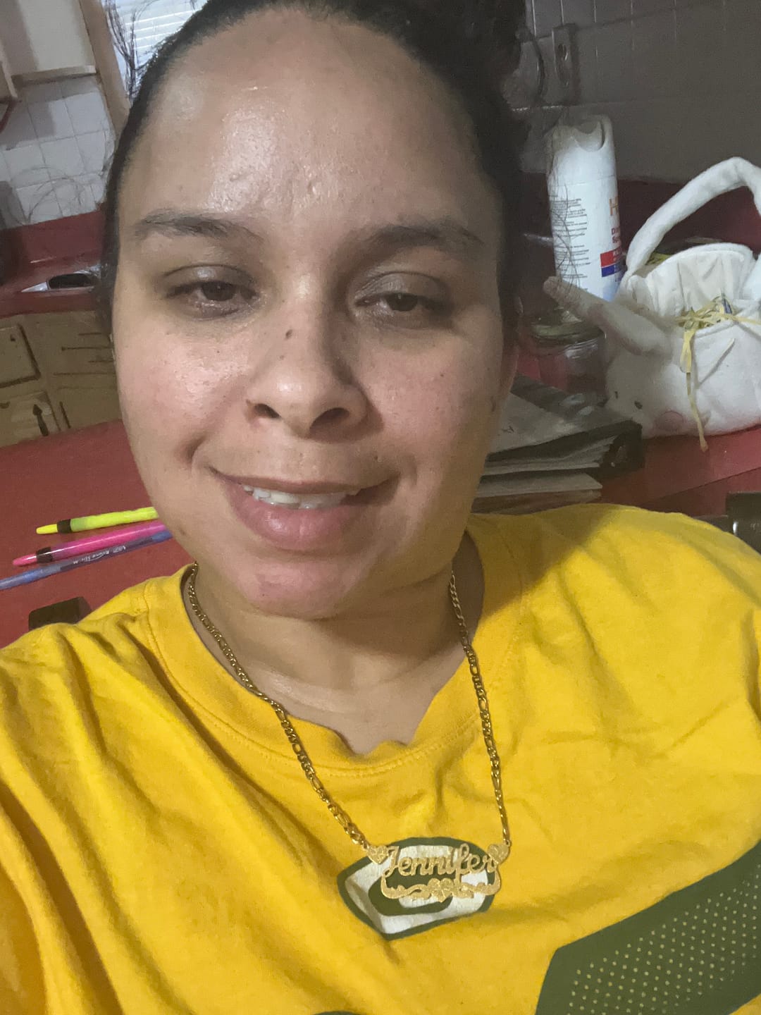 Customer photo review of Diamond Cut Lovely Heart Name Necklace