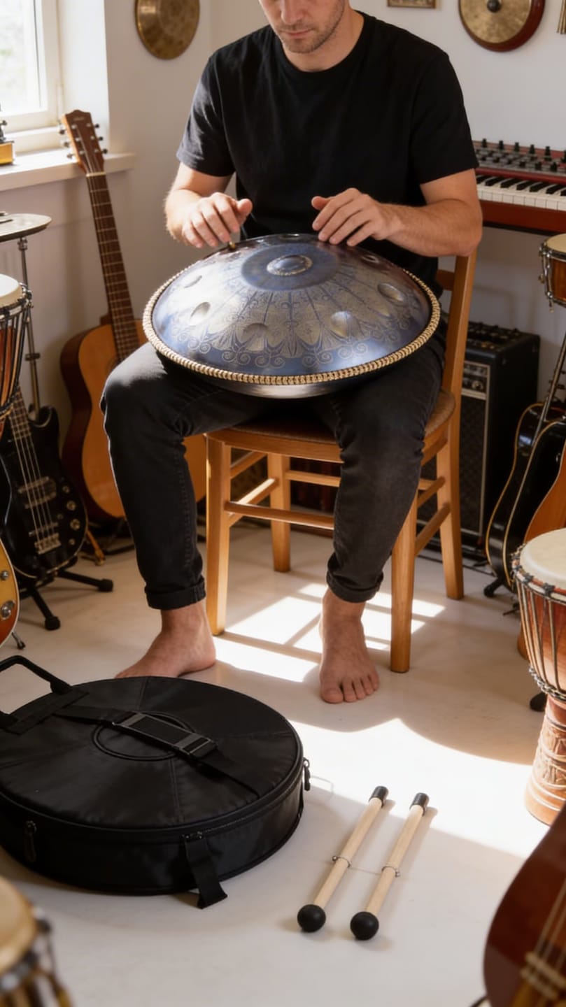 Customer photo review of Cosmos handpan - Oberon Pulse handpan pan drum 9/10/12 Notes