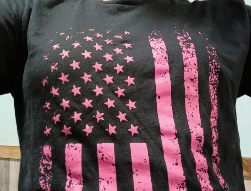 Customer photo review of Distressed Flag