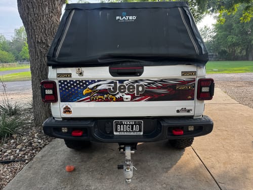 Customer photo review of Gladiator Paint Protection Vinyl PPV: JT Tailgate