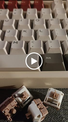 Customer video review of HMX MACCHIATO LINEAR SWITCH DRY EDITION (10PCS)