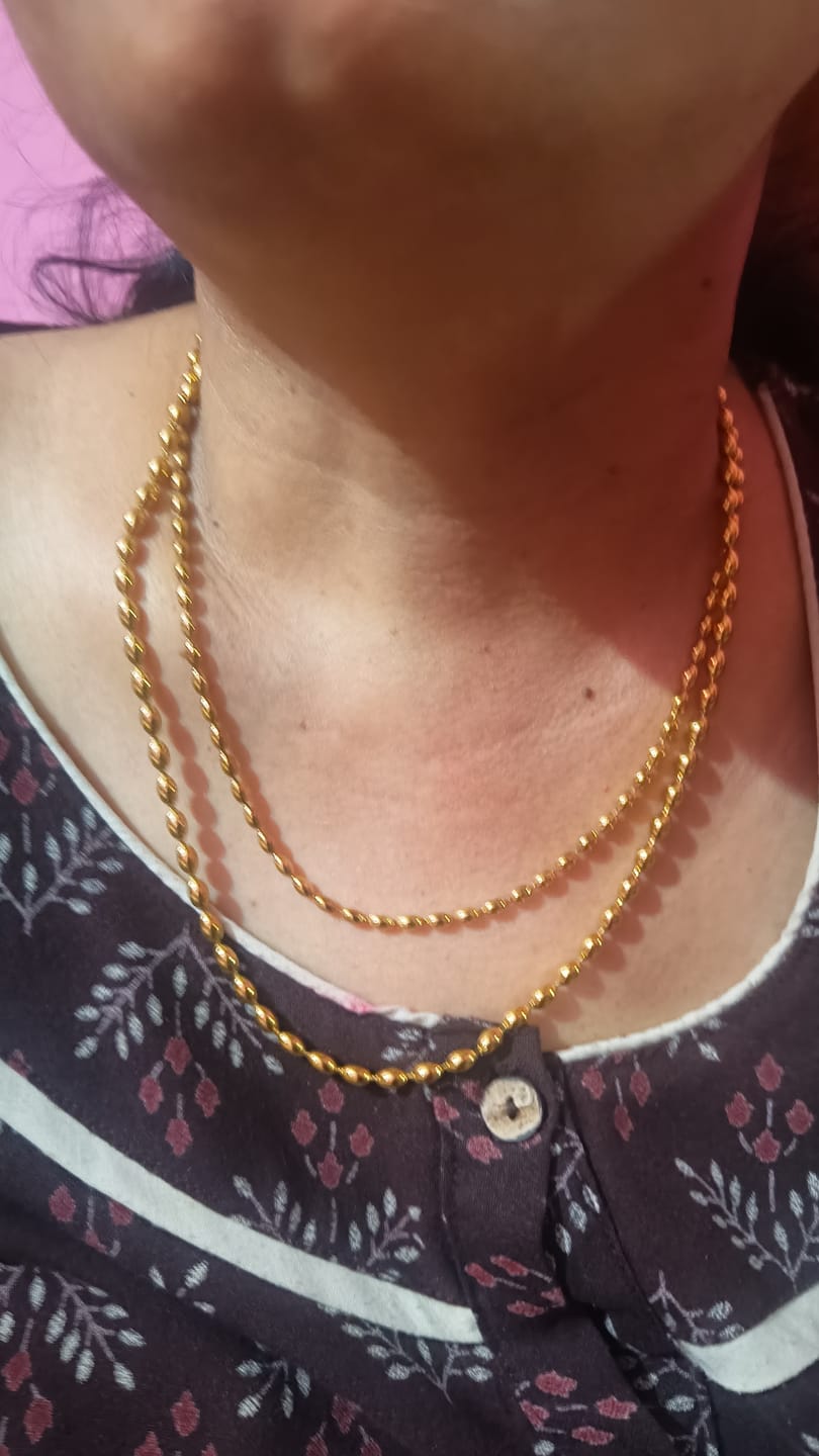 Customer photo review of Beaded Bliss Necklace