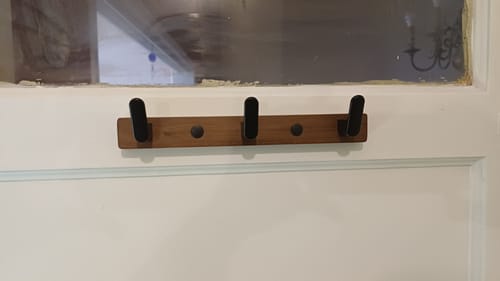 Customer photo review of Perchero De Pared Madera Individual Gancho Industrial Homilu