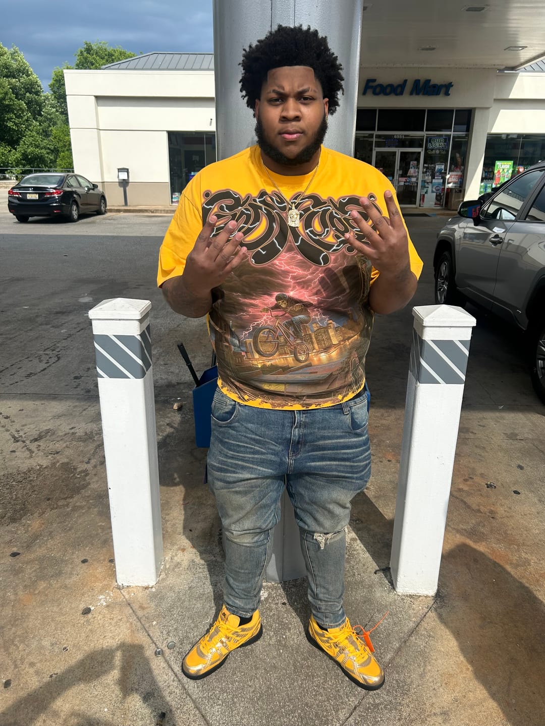 Customer photo review of Godspeed B.M.X Tee Yellow