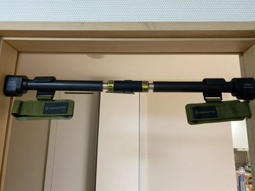 Customer photo review of Weight Lifting Rod Hooks Wrist Support (Pair of 1)
