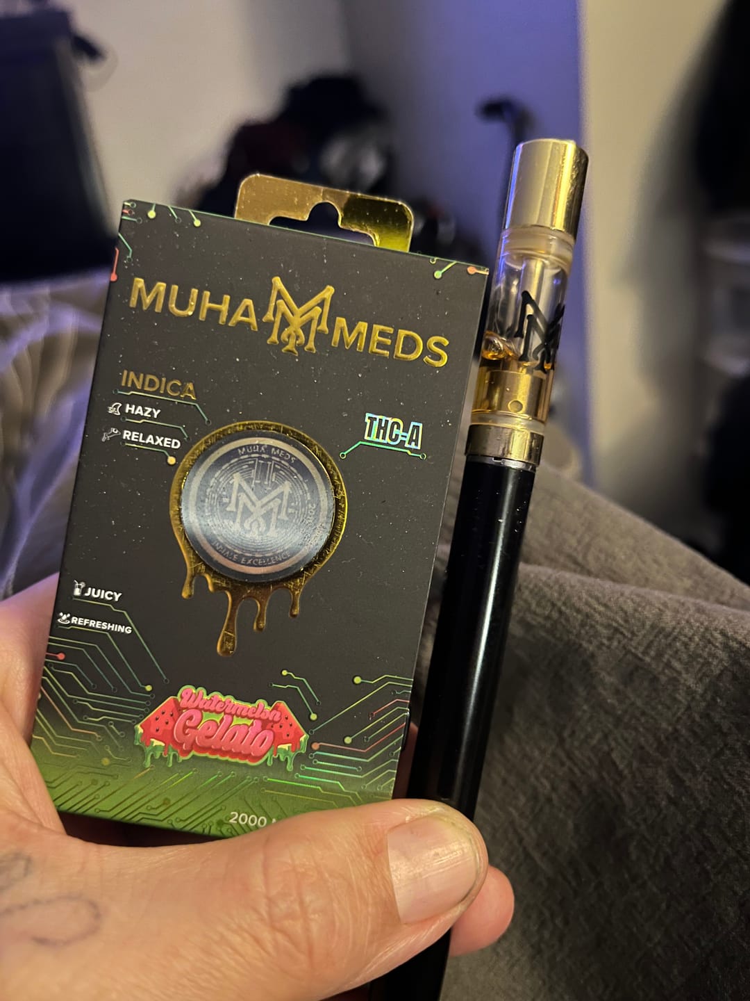 Customer photo review of MUHA Meds THCa 510 Cartridge - 2G