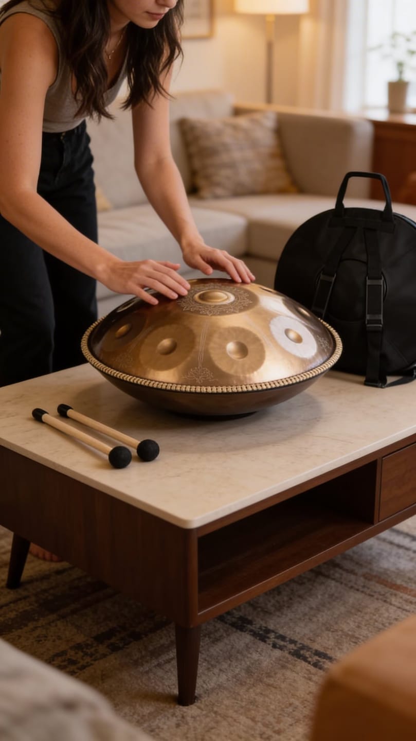 Customer photo review of Cosmos handpan-Pietralis handpan instrument 9/10/12 Notes
