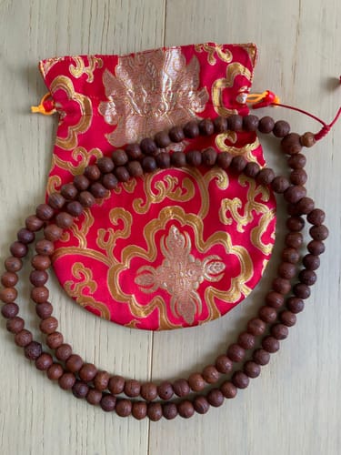 Customer photo review of Antique Dark Bodhi Bead Mala