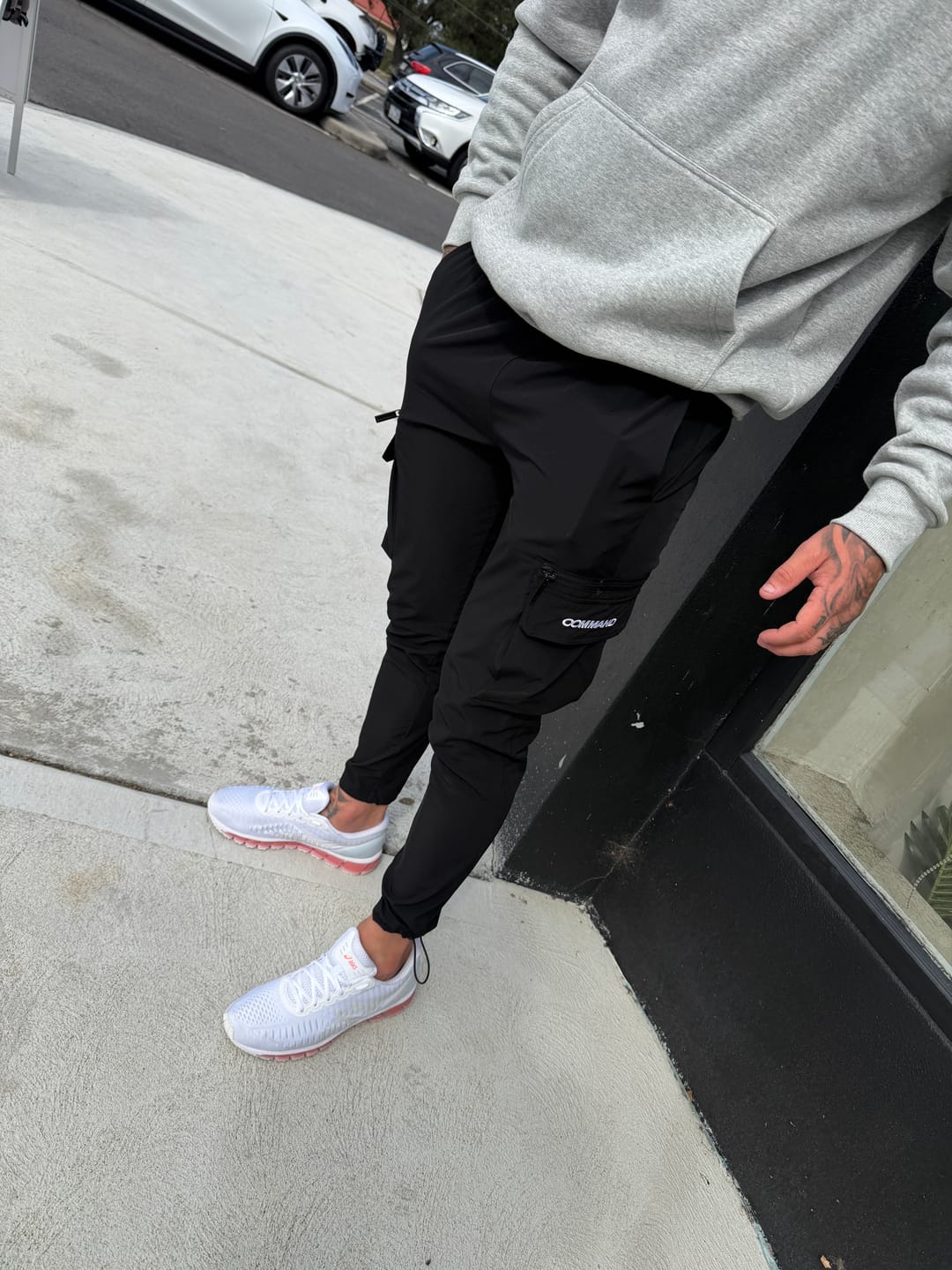Customer photo review of BLACK CARGO PANTS