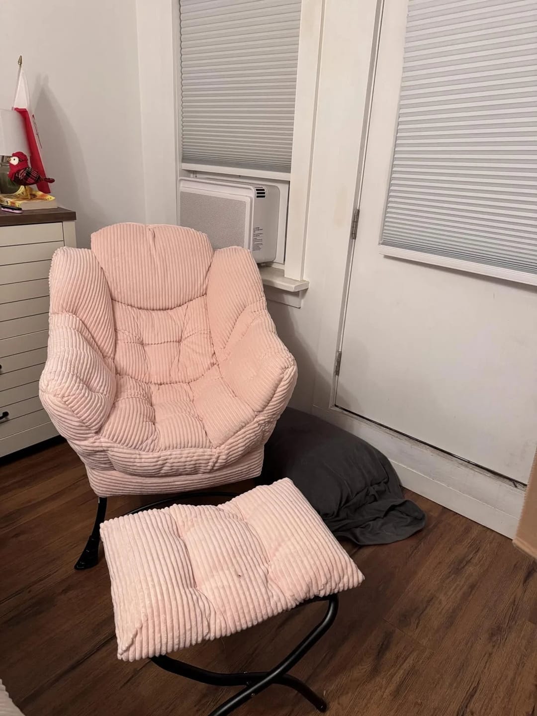 Customer photo review of Lazy Chair with Ottoman Folding Lounge