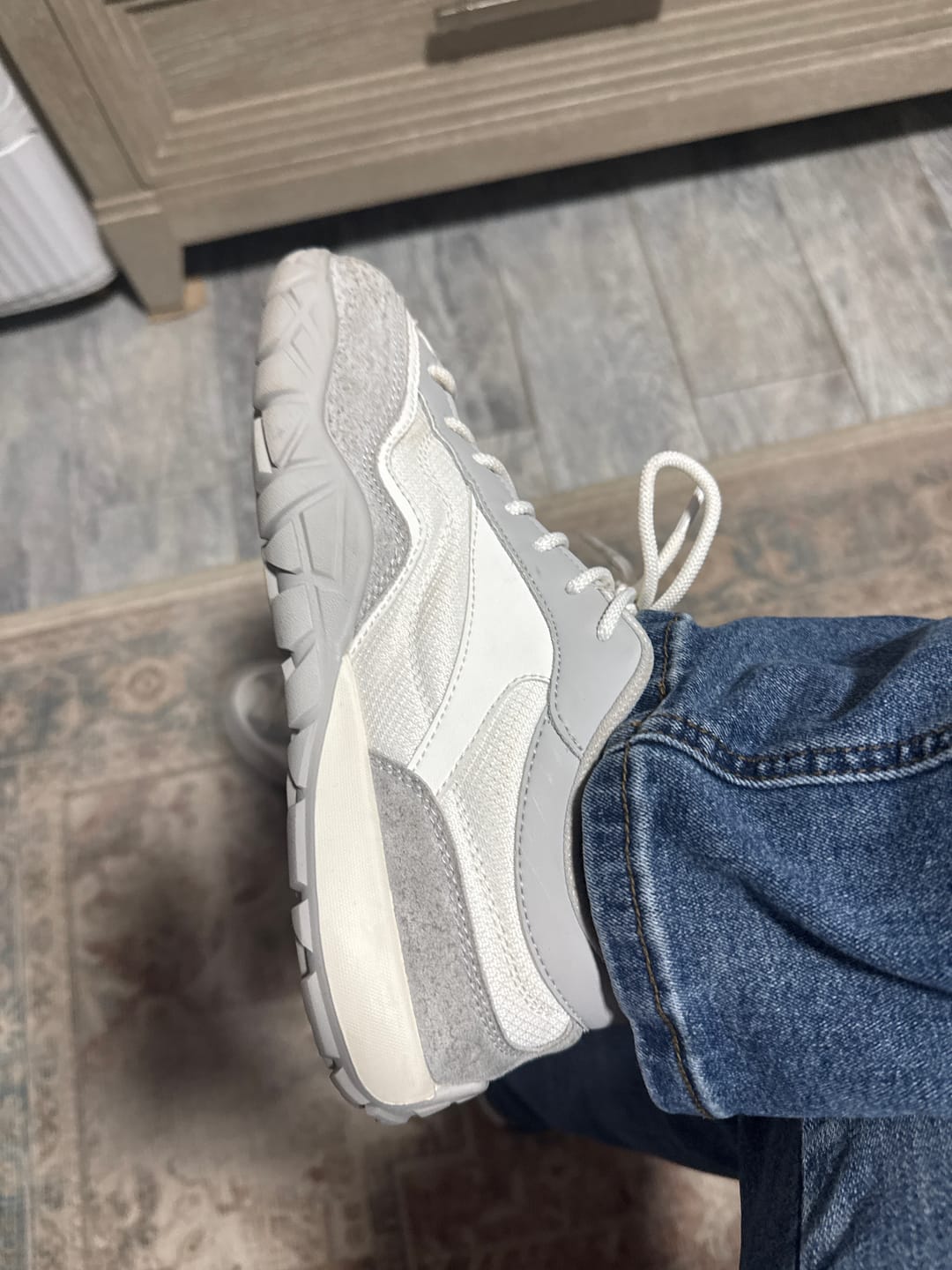 Customer photo review of Hollow - Wide Toe Sneakers